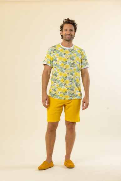 TSHIRT MC TIFON HOMME JAUNE