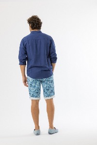 CHEMISE ML CAMERON HOMME BLUE