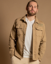 CHEMISE COLOS BEIGE HOMME