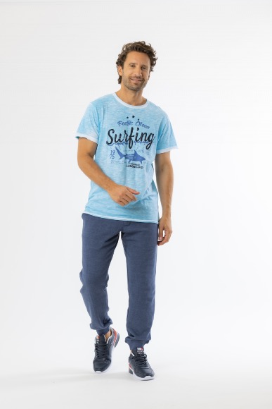TSHIRT MC TWILL HOMME