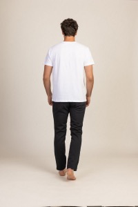 T-SHIRT TERRY WHITE HOMME