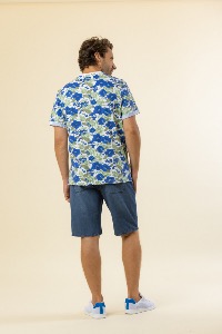 TSHIRT MC TIFON HOMME BLEU