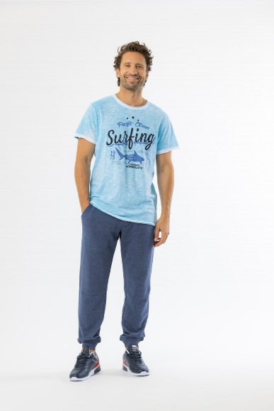 TSHIRT MC TWILL HOMME
