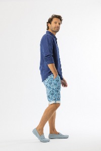 CHEMISE ML CAMERON HOMME BLUE