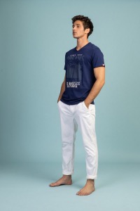 T-SHIRT THESEE SEA BLUE HOMME