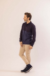 POLO PERKINS NAVY HOMME