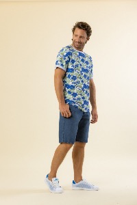 TSHIRT MC TIFON HOMME BLEU
